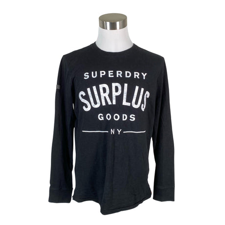 Miesten Superdry - Trikoopaita, koko XL - Musta ()