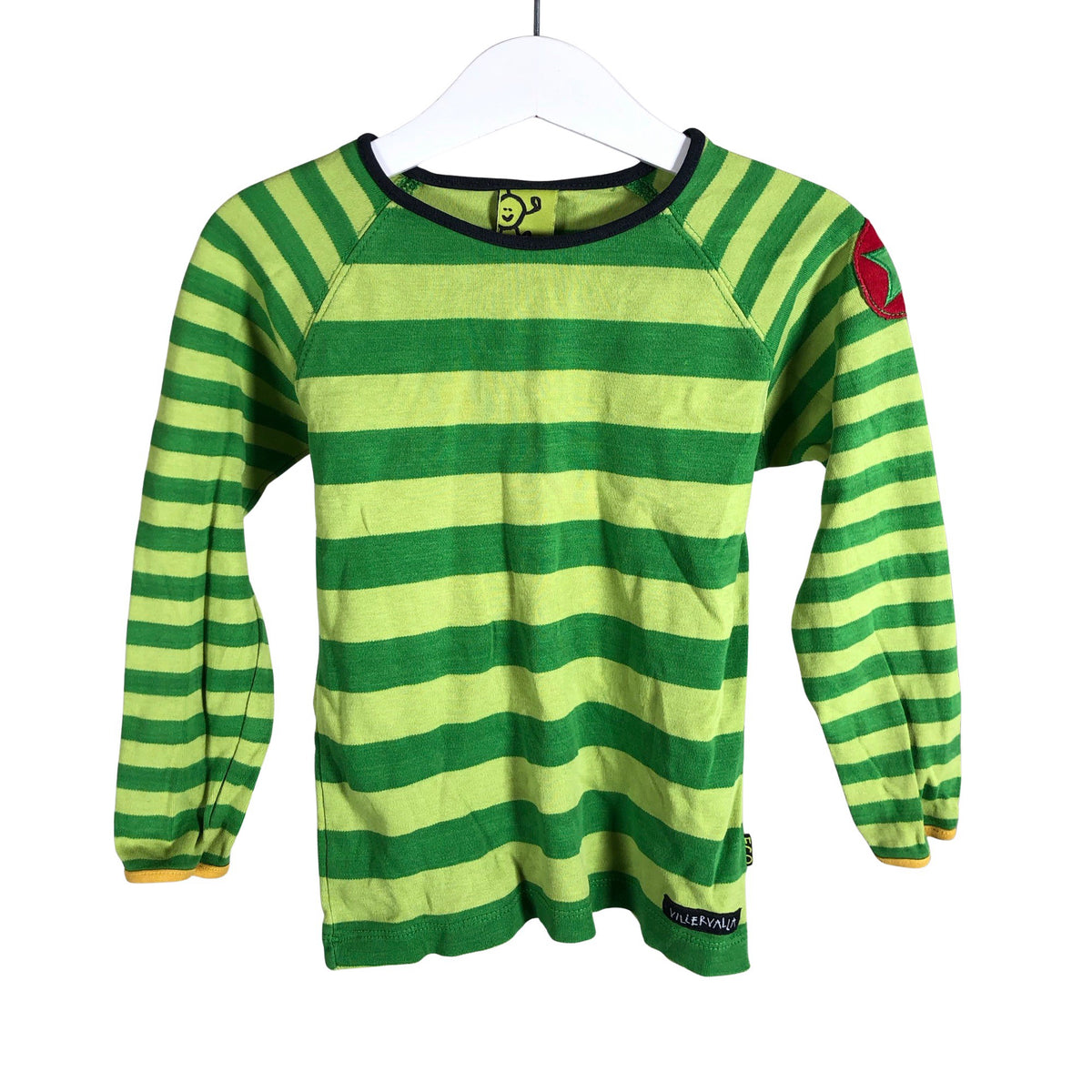 Unisex Villervalla - Trikoopaita, koko 98 - 104 - Vihreä (1)