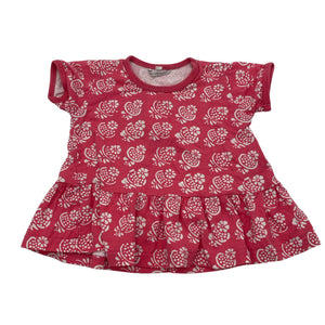 Tyttöjen Marimekko - T-paita, koko 68 - 74 - Pinkki (1)