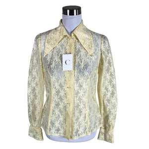 Naisten Handmade - Pusero, koko 38 - Keltainen (1)