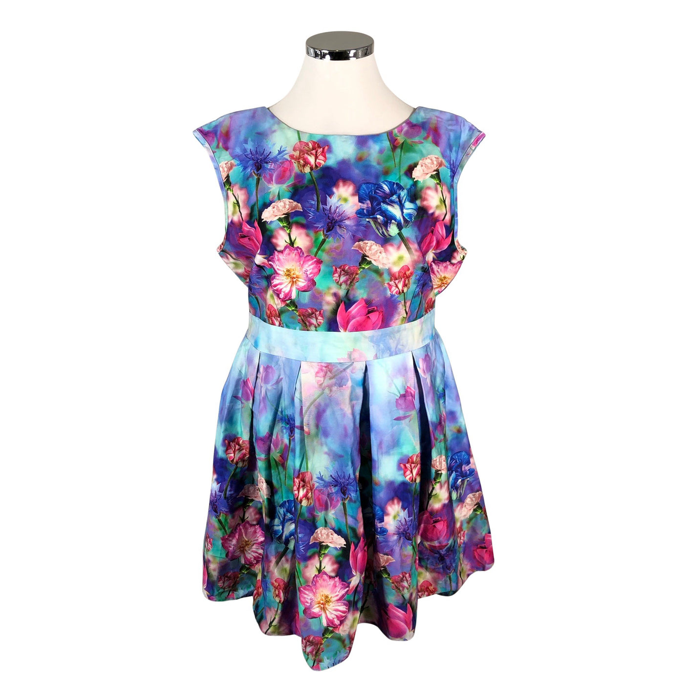 Naisten Lady Vintage - Kangasmekko, koko 48 - Sininen (1)