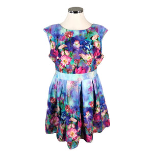 Naisten Lady Vintage - Kangasmekko, koko 48 - Sininen (1)