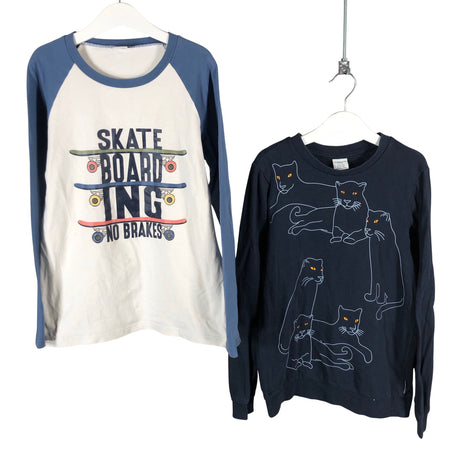 Unisex Polarn O. Pyret - Collegepaita, koko 134 - 140 - Sininen ()