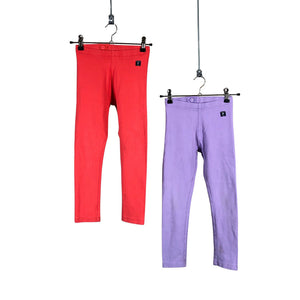 Tyttöjen Polarn O. Pyret - Leggingsit, koko 116 - 122 - Violetti (1)