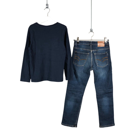 Unisex Polarn O. Pyret - Farkut, koko 122 - 128 - Sininen (2)