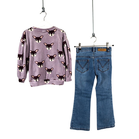 Tyttöjen Molo Kids - Farkut, koko 110 - 116 - Violetti (2)