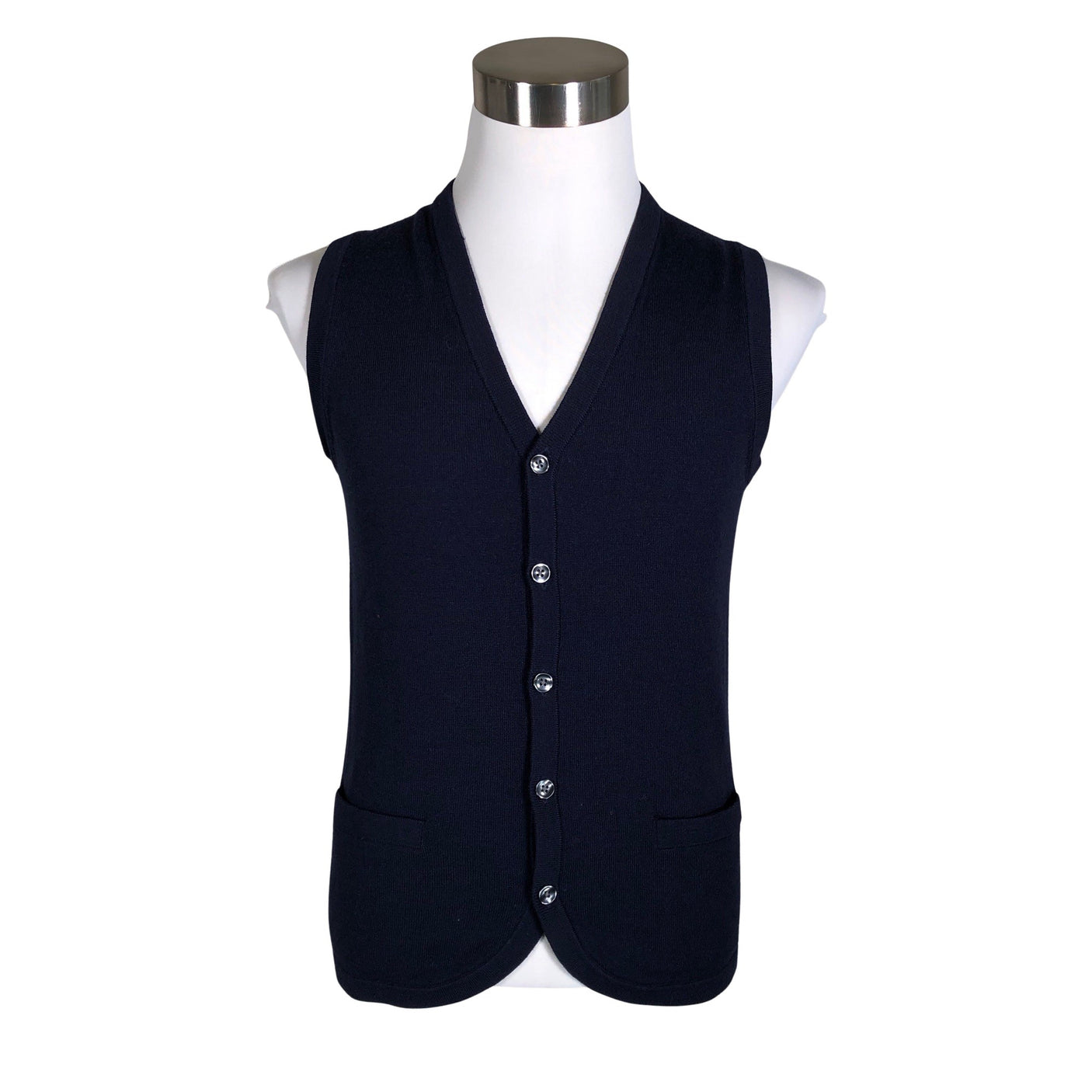 Miesten Charles Tyrwhitt - Neuleliivi, koko S - Sininen (1)