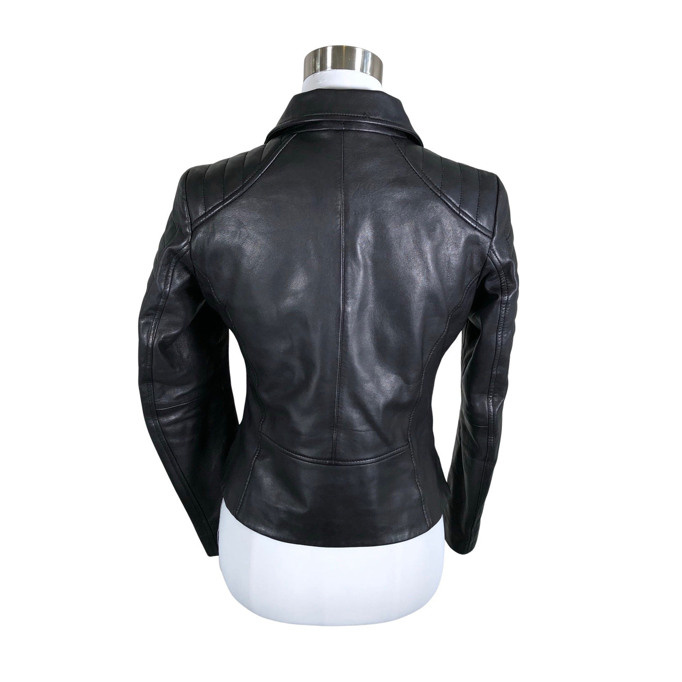 Naisten Andiata - Nahkatakki, koko 36 - Musta (2)