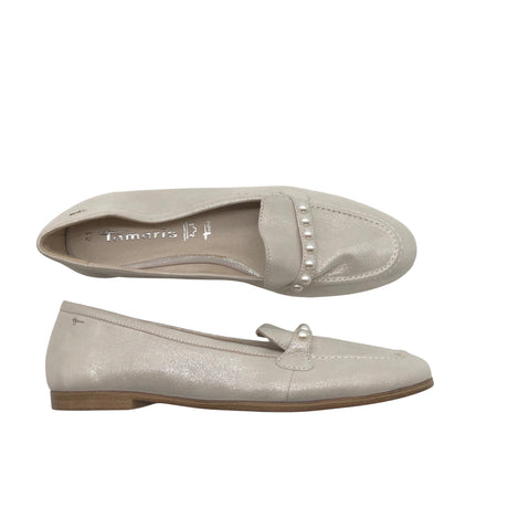 Naisten Tamaris - Loaferit, koko 41 - Hopea ()