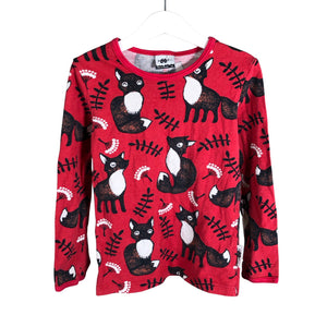 Unisex PaaPii - Trikoopaita, koko 110 - 116 - Punainen (1)