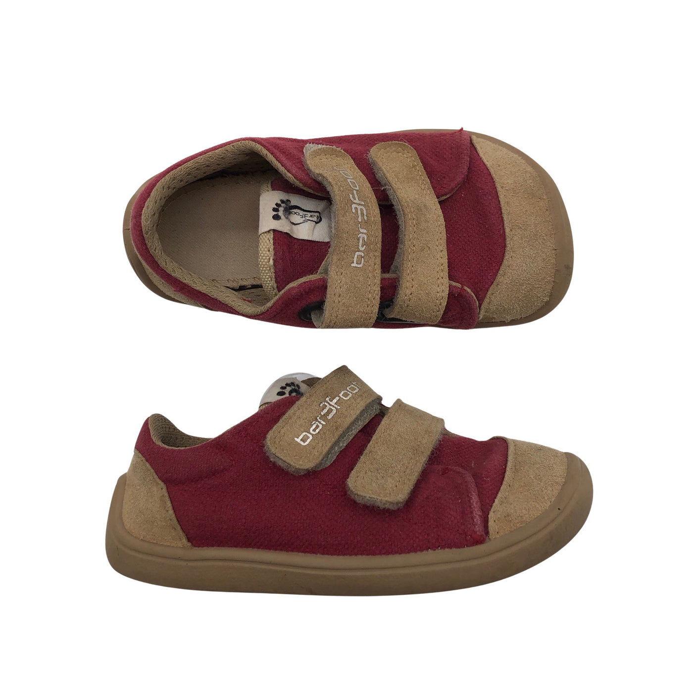 Unisex Vivobarefoot - Tennarit, koko 27 - Viininpunainen (1)