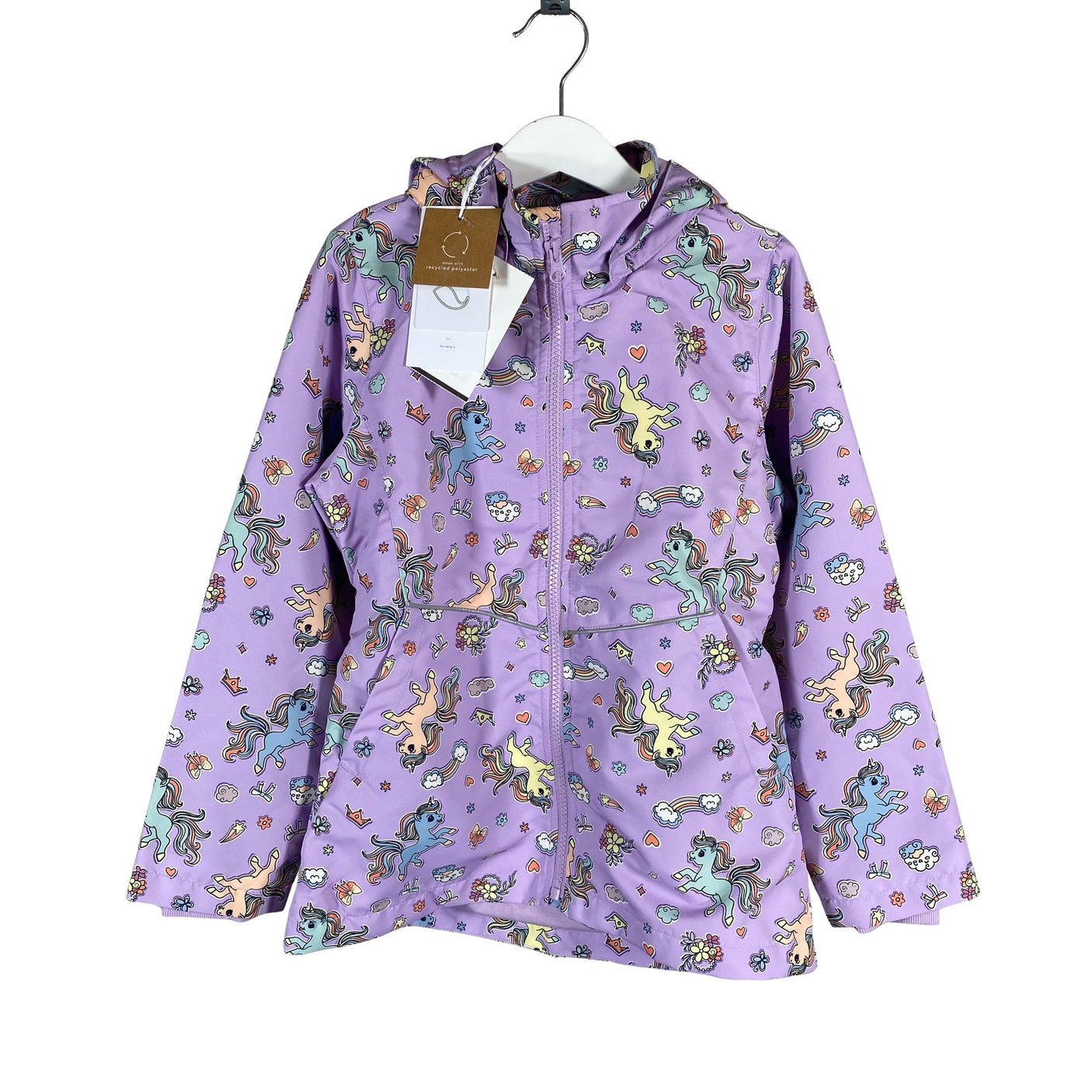 Tyttöjen Name It - Ulkoilutakki, koko 116 - 122 - Violetti (1)