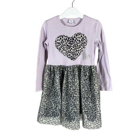 Tyttöjen Lindex - Trikoomekko, koko 110 - 116 - Violetti ()