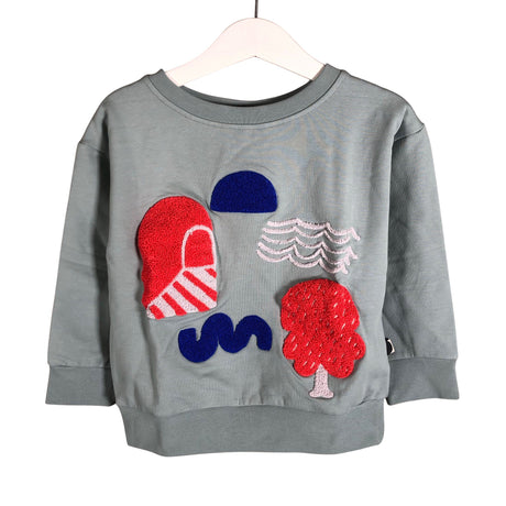 Unisex Papu - Collegepaita, koko 98 - 104 - Sininen ()