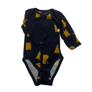 Unisex Papu - Body, koko 50 - 56 - Musta (1)