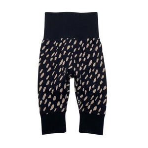 Unisex Papu - Trikoohousut, koko 62 - 68 - Musta (1)