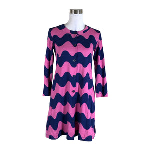 Naisten Marimekko - Trikoomekko, koko 34 - Sininen (1)