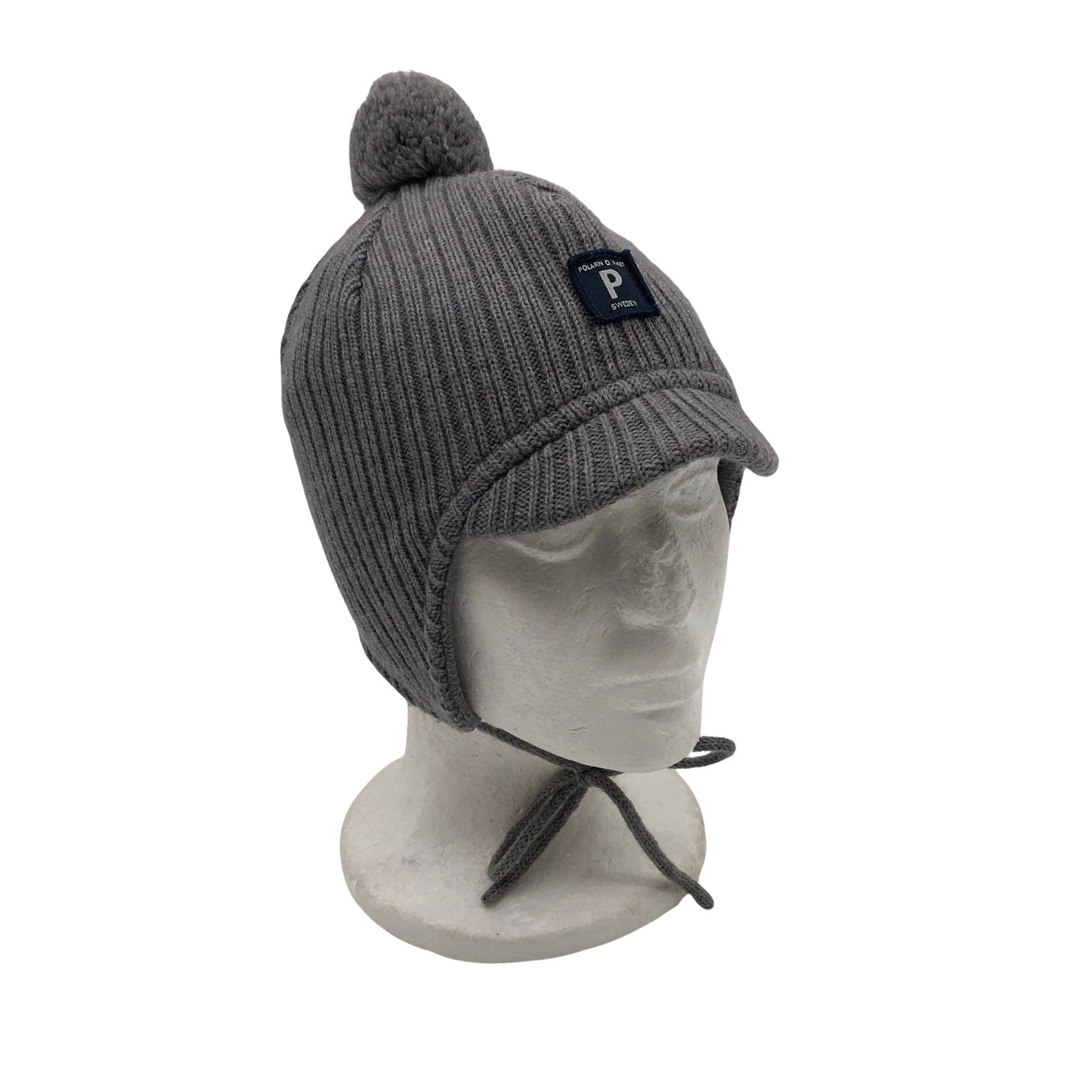 Unisex Polarn O. Pyret - Talvihattu, koko 44 - 46 cm - Harmaa (1)