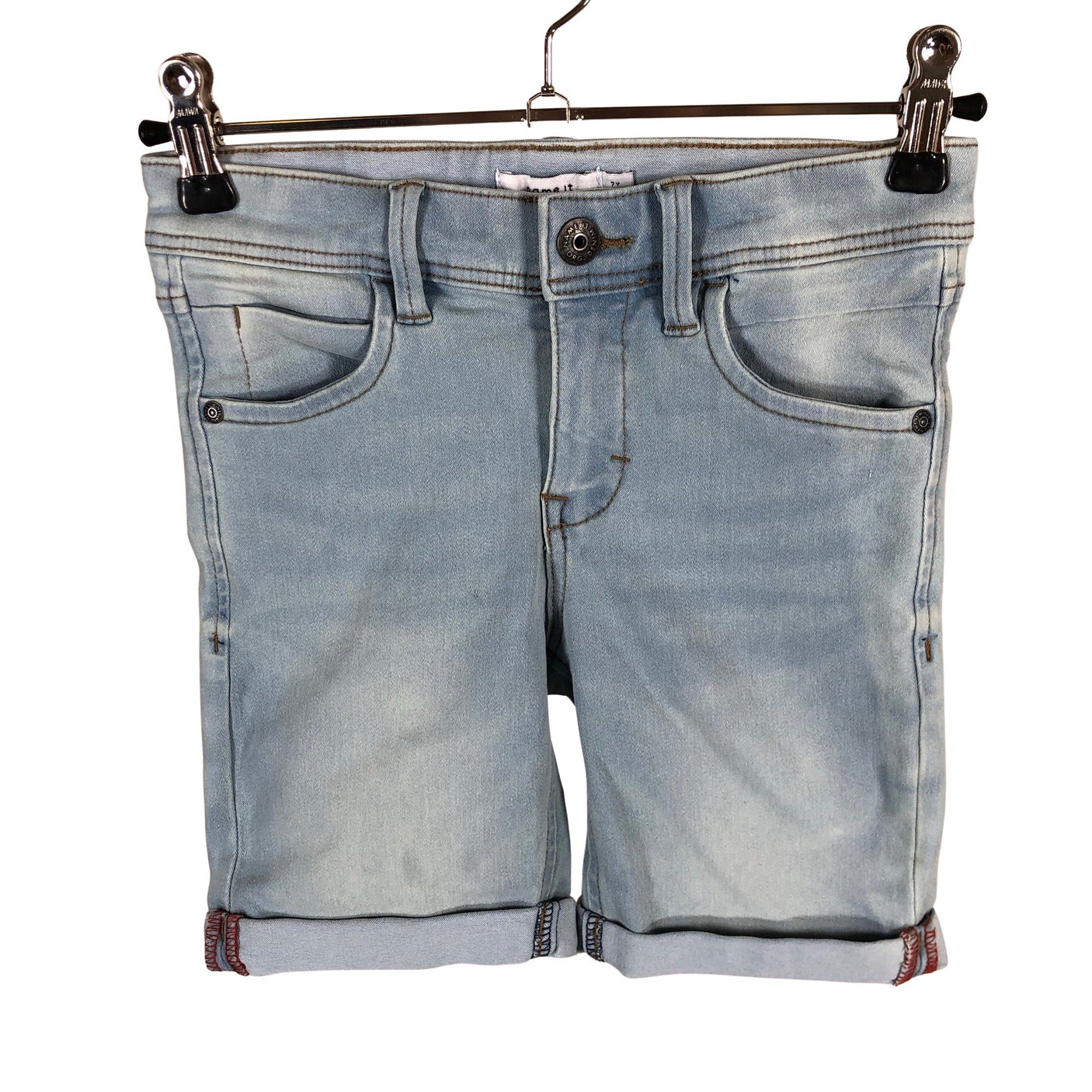 Unisex Name It - Farkkushortsit, koko 116 - 122 - Vaaleansininen (1)