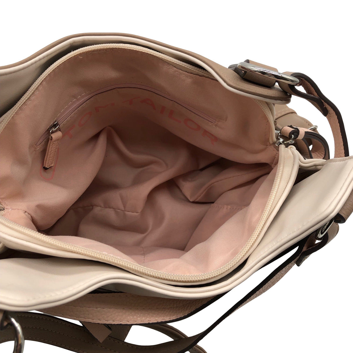 Naisten Tom Tailor - Käsilaukku, koko Midi - Beige (3)