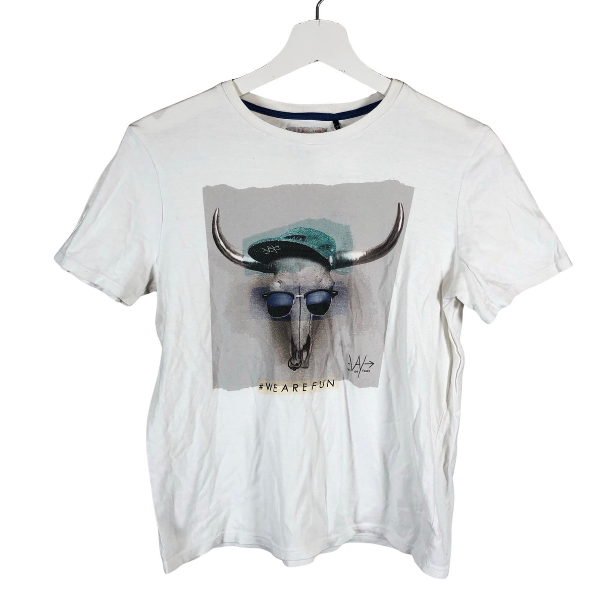 Unisex IKKS - T-paita, koko 158 - 164 - Valkoinen (1)