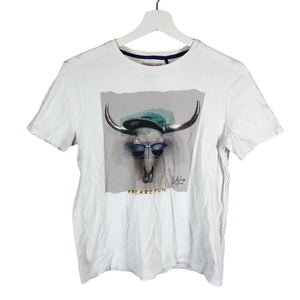 Unisex IKKS - T-paita, koko 158 - 164 - Valkoinen (1)