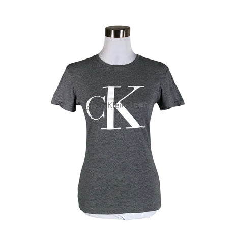 Naisten Calvin Klein Jeans - T-paita, koko 34 - Harmaa ()