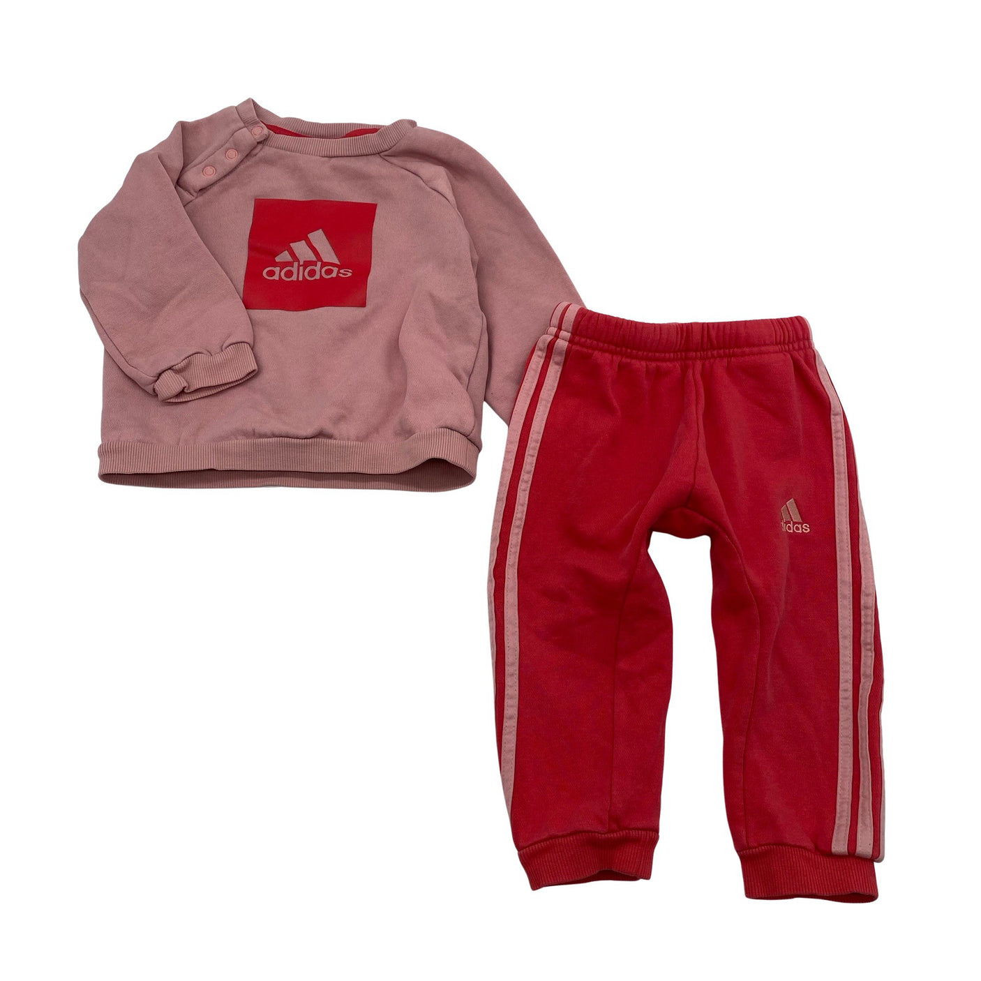 Tyttöjen Adidas - Collegeasu, koko 74 - 80 - Vaaleanpunainen (1)