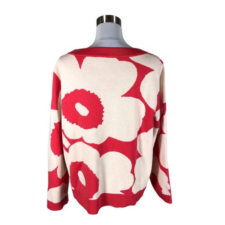 Naisten Marimekko - Neulepaita, koko 38 - Punainen (2)