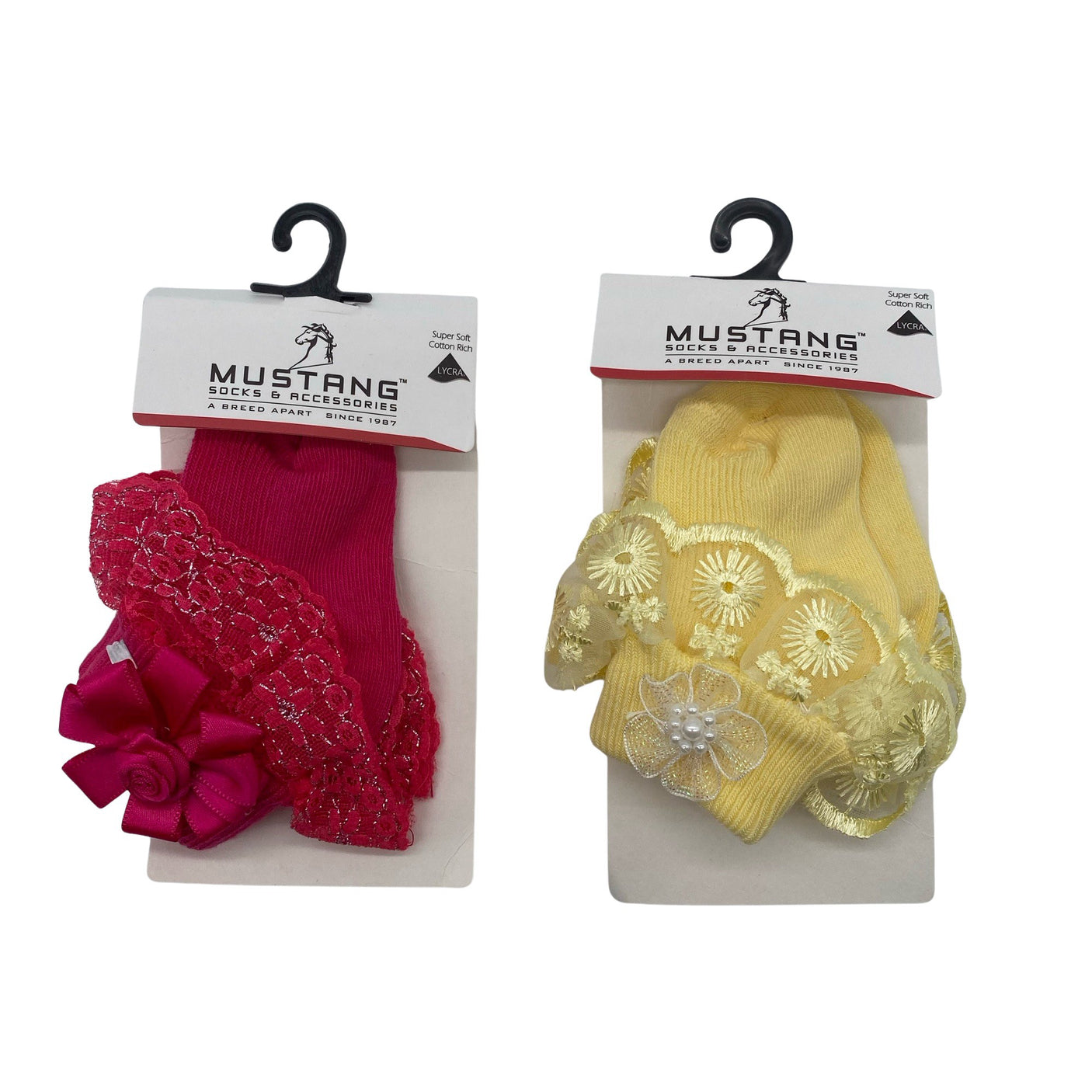Tyttöjen Mustang - Sukat, koko 20 - Pinkki (1)