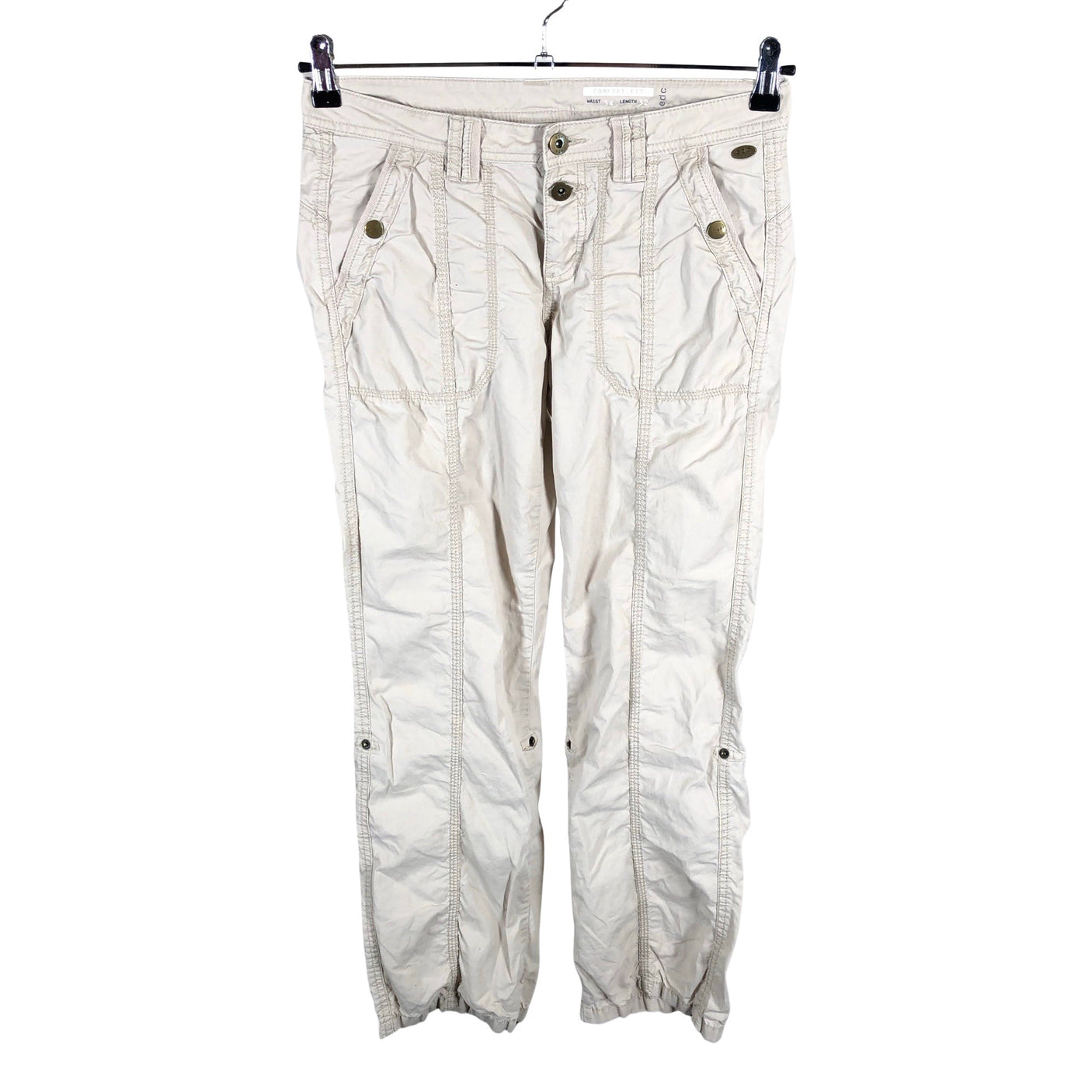 Naisten Esprit - Cargohousut, koko 40 - Beige (1)