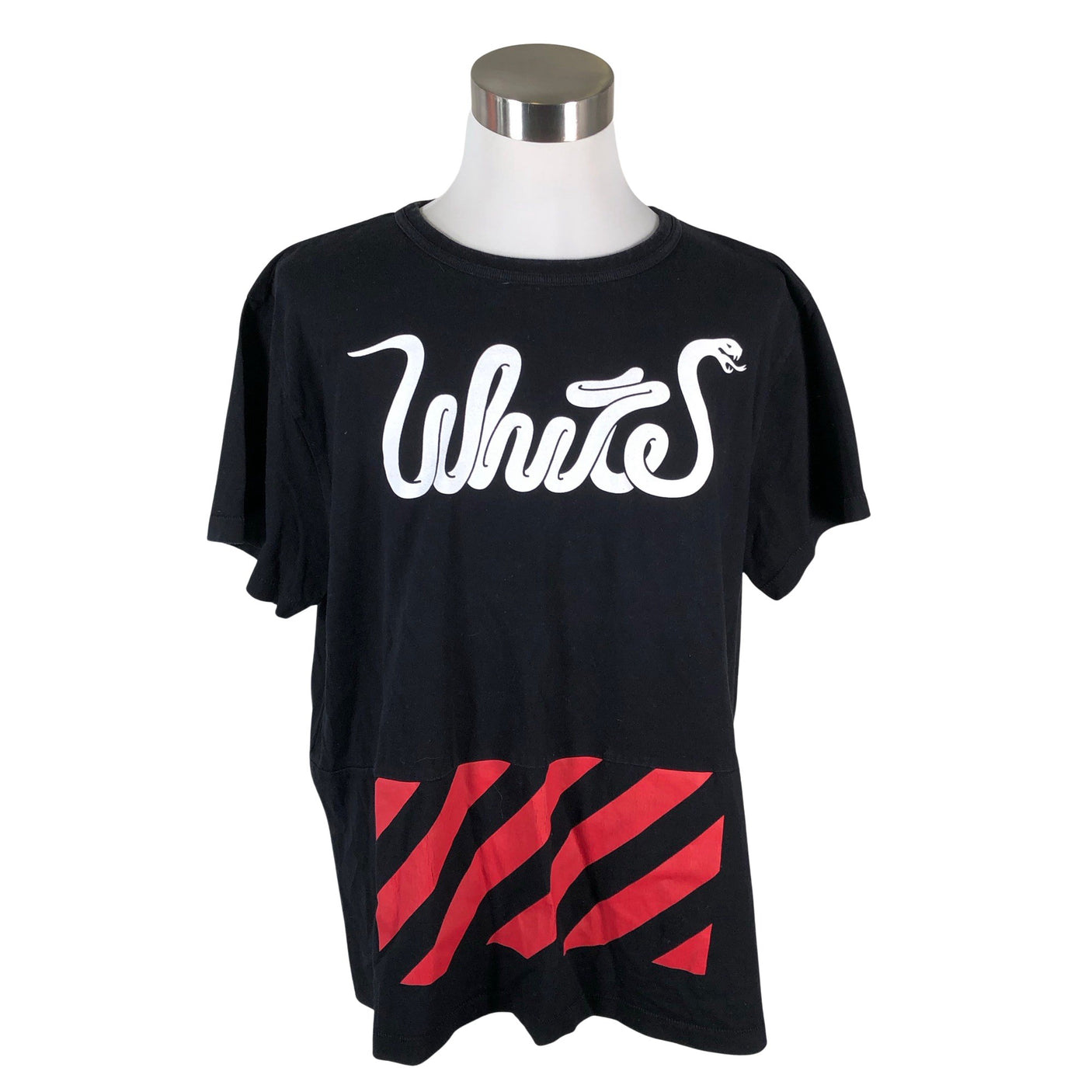 Miesten Off-White - T-paita, koko XXL - Musta (1)