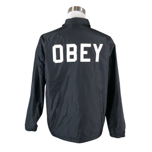Miesten Obey - Kevyttoppatakki, koko XL - Musta (2)