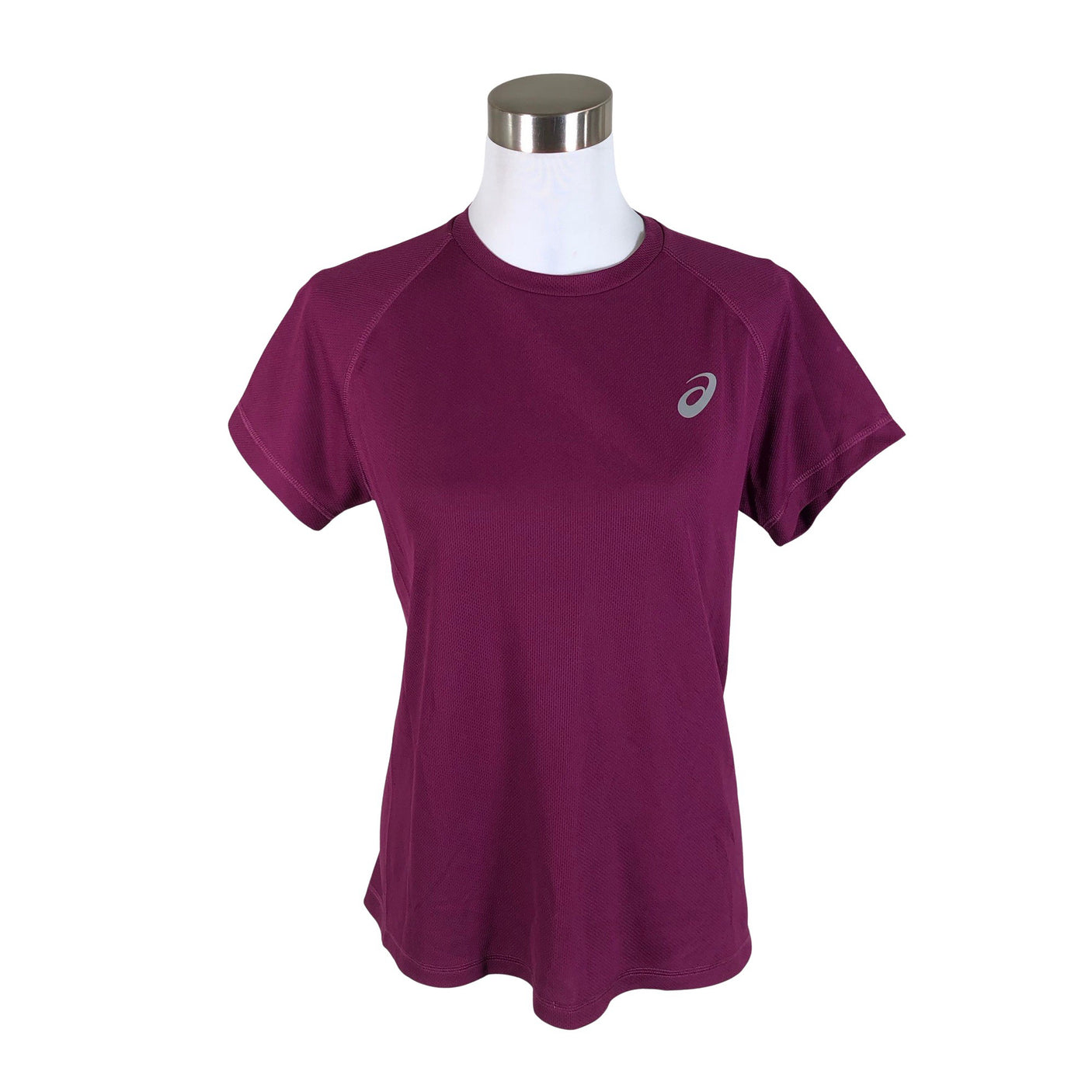 Naisten Asics - Urheilupaita, lyhyet hihat, koko 40 - Violetti (1)