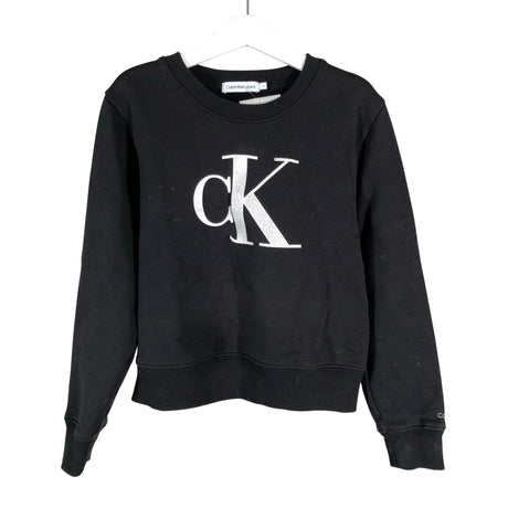 Tyttöjen Calvin Klein Jeans - Collegepaita, koko 122 - 128 - Musta ()
