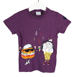 Unisex Polarn O. Pyret - T-paita, koko 80 - 86 - Violetti (1)