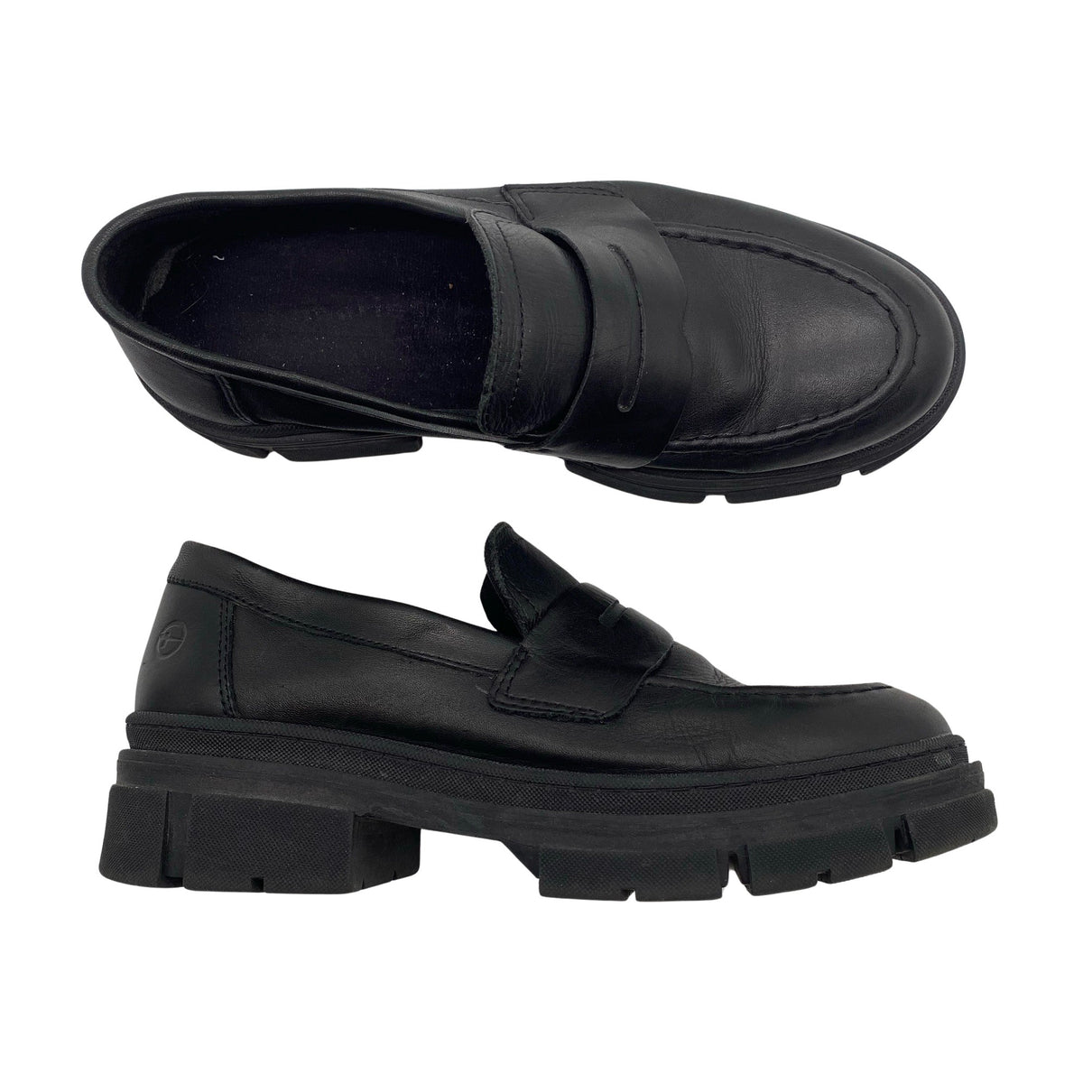 Naisten Tamaris - Loaferit, koko 37 - Musta (1)