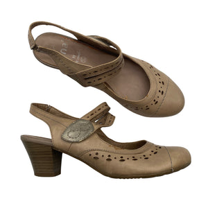 Naisten Jana - Korkokengät, koko 40 - Beige (1)