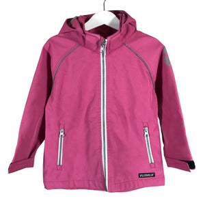 Tyttöjen Villervalla - Softshell-takki, koko 98 - 104 - Pinkki (1)