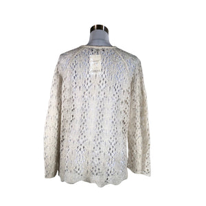 Naisten Andiata - Neuletakki, koko 40 - Luonnonvalkoinen (2)