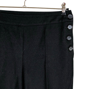 Naisten Burberry - Suorat housut, koko 40 - Musta (3)