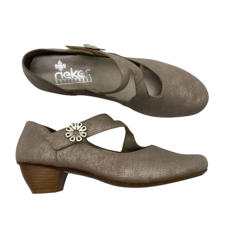Naisten Rieker - Korkokengät, koko 41 - Beige ()