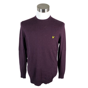Miesten Lyle&Scott - Neulepaita, koko L - Violetti (1)
