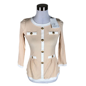 Naisten Chiara Forthi - Trikoopaita, koko 38 - Beige (1)