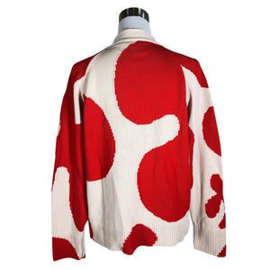 Naisten Marimekko - Neuletakki, koko 38 - Punainen (2)