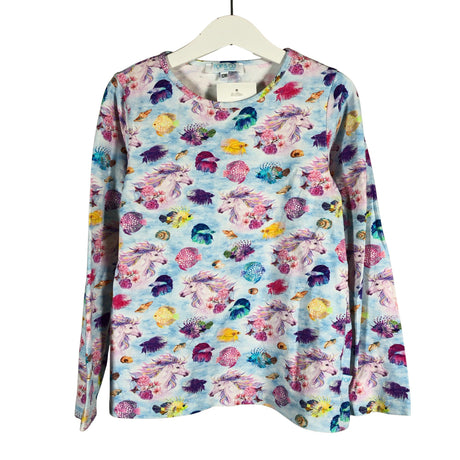 Tyttöjen Pop & Co Helsinki - Trikoopaita, koko 122 - 128 - Vaaleansininen ()