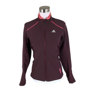 Naisten Adidas - Urheilutakki, koko 34 - Viininpunainen (1)