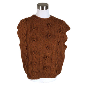 Naisten Handmade - Neulepaita, koko 40 - Ruskea (1)