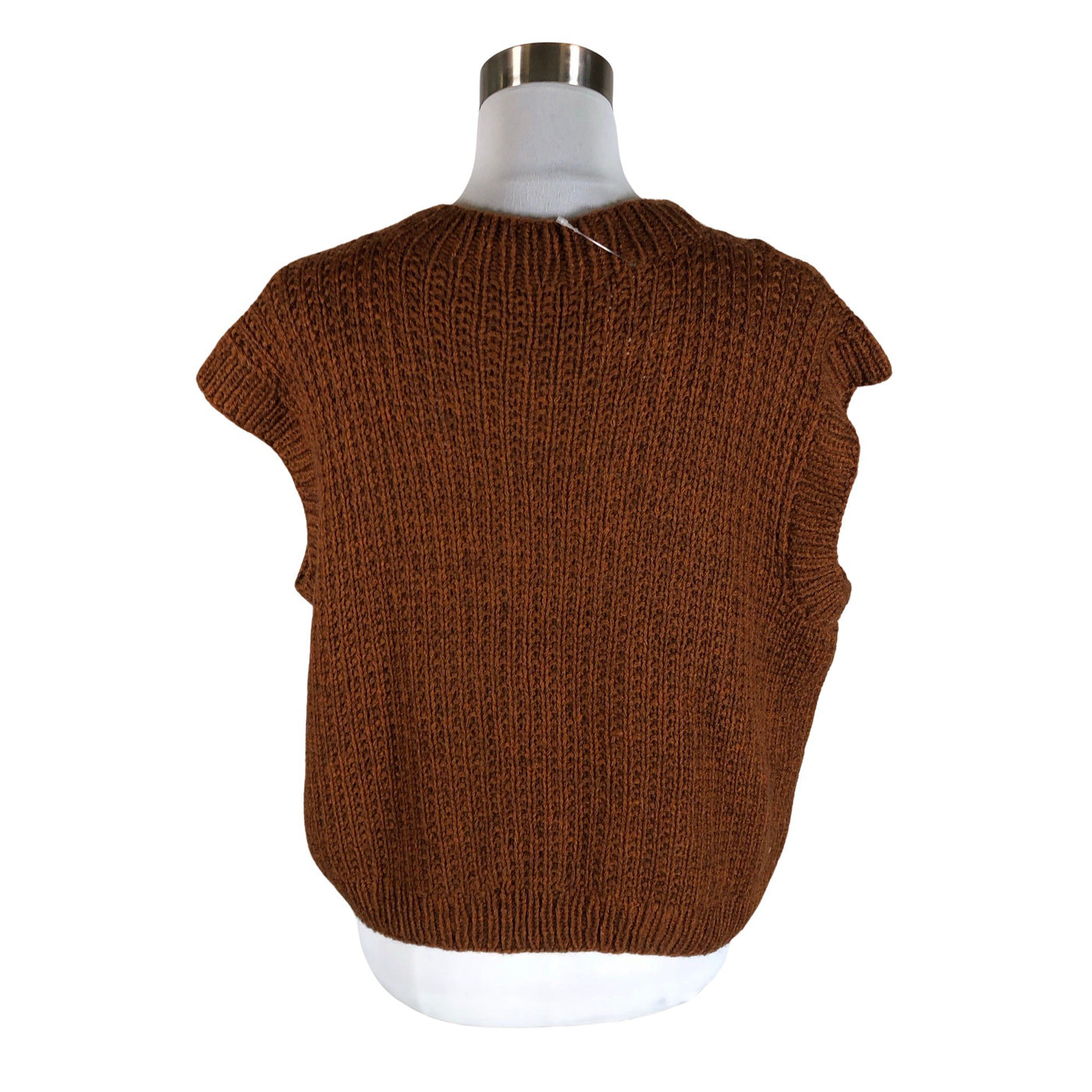 Naisten Handmade - Neulepaita, koko 40 - Ruskea (2)