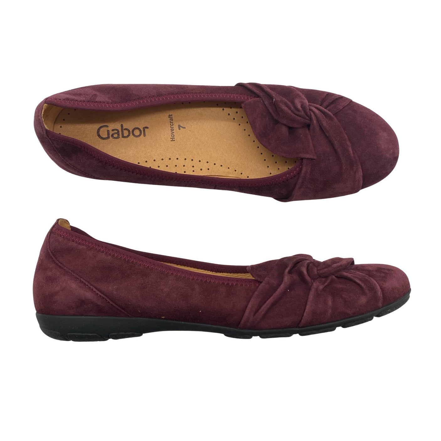 Naisten Gabor - Ballerinat, koko 41 - Viininpunainen (1)